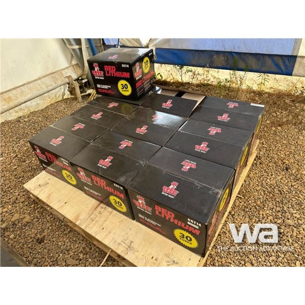 (10) BOXES OF RED LITHIUM COCK GREASE