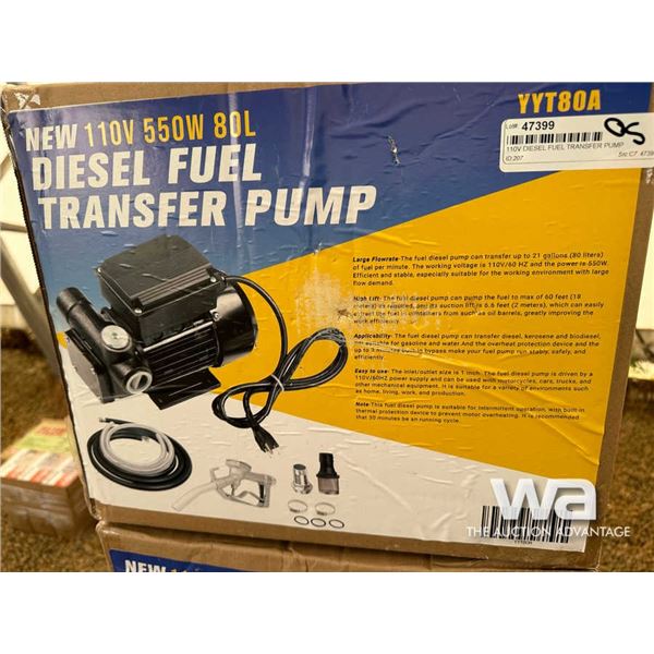 110V DIESEL FUEL TRANSFER PUMP