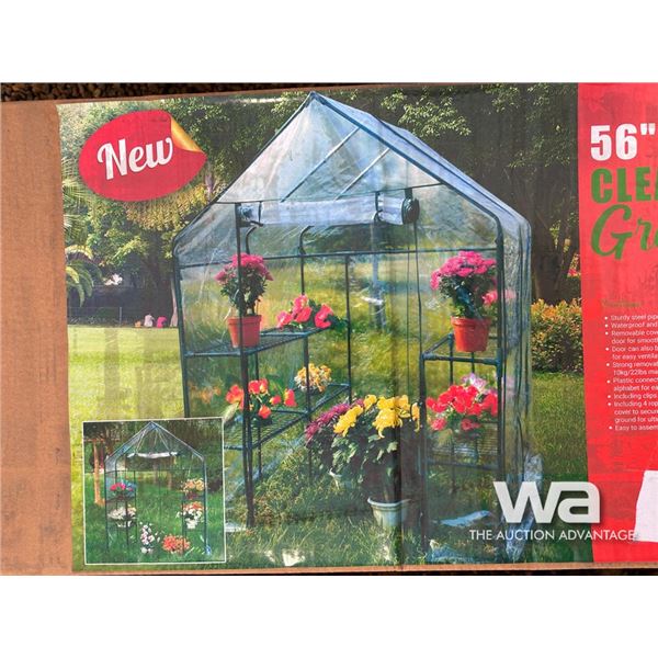 CLEAR WALK IN GREENHOUSE