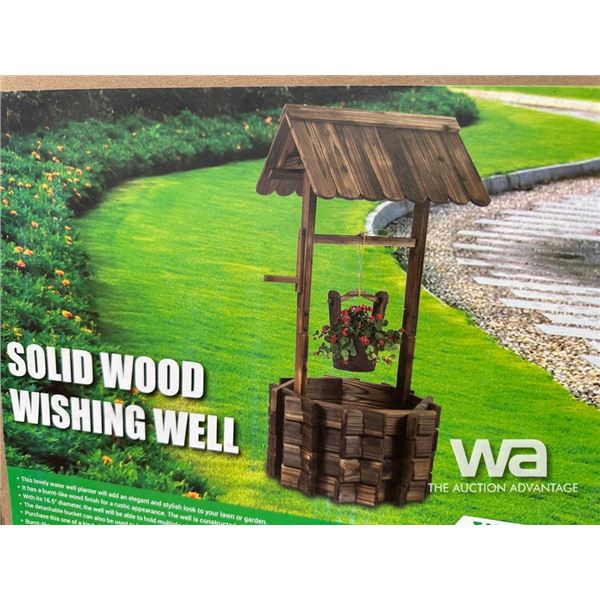 SOLID WOOD WISHING WELL
