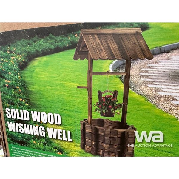 SOLID WOOD WISHING WELL