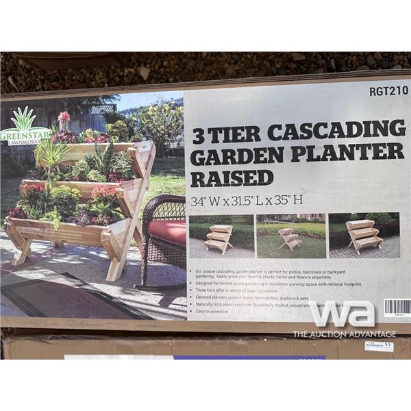 3 TIER CASCADING GARDEN PLANTER
