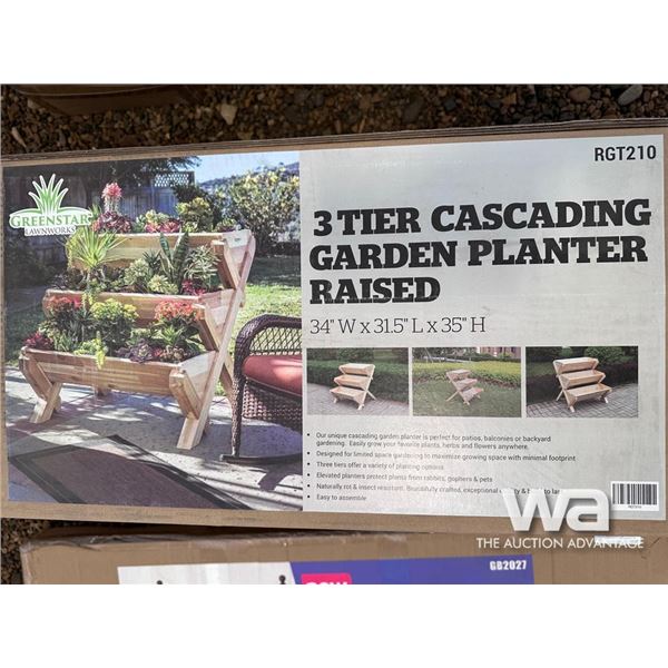 3 TIER CASCADING GARDEN PLANTER