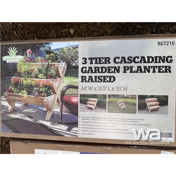 3 TIER CASCADING GARDEN PLANTER