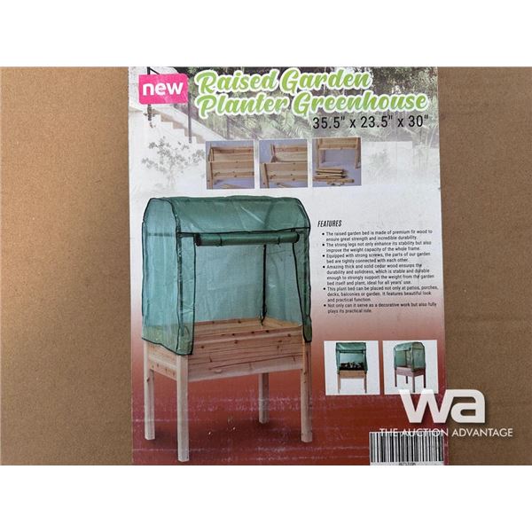RAISED GARDEN PLANTER GREENHOUSE