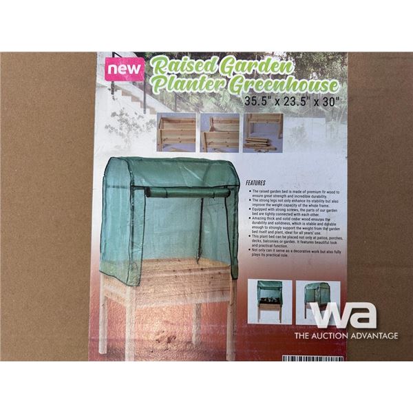 RAISED GARDEN PLANTER GREENHOUSE