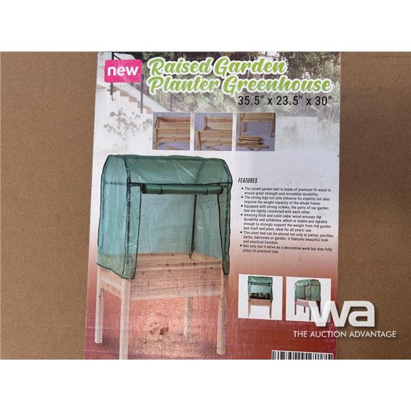 RAISED GARDEN PLANTER GREENHOUSE
