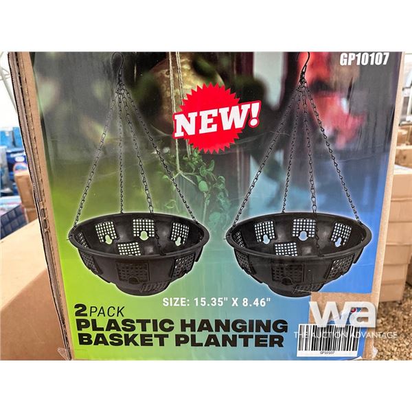 PLASTIC HANGING BASKET PLANTER 2 PCS
