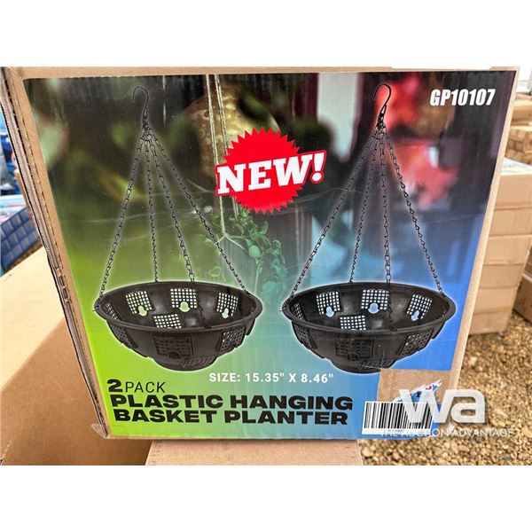 PLASTIC HANGING BASKET PLANTER 2 PCS