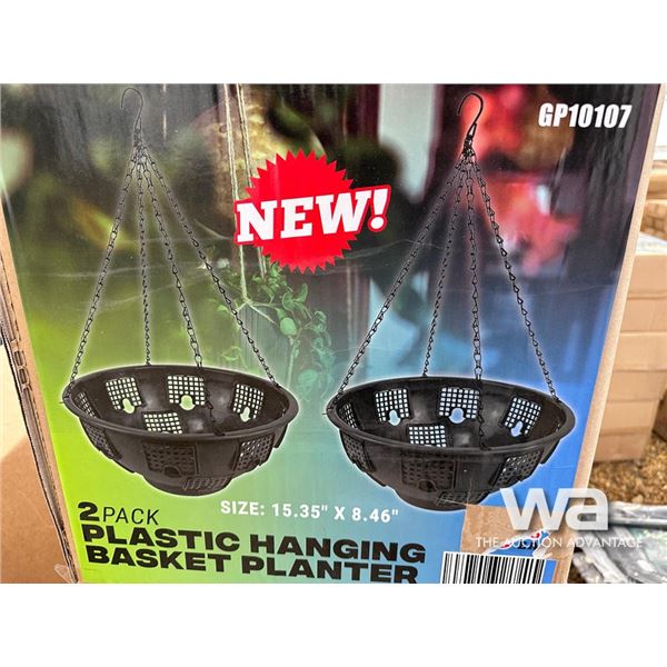 PLASTIC HANGING BASKET PLANTER 2 PCS