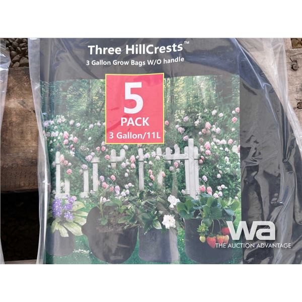 3 GALLON GROW BAGS 3 PCS
