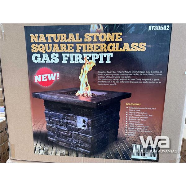 NATURAL STONE FIBERGLASS GAS FIREPIT