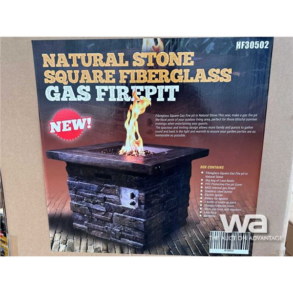 NATURAL STONE FIBERGLASS GAS FIREPIT