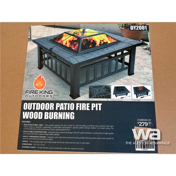 OUTDOOR PATIO FIRE PIT WOOD BURNING