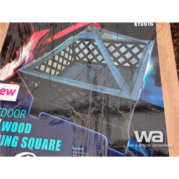 OUTDOOR WOOD BURNING SQUARE FIRE PIT