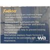 Image 2 : TWIN MEMORY FOAM MATTRESS TOPPER