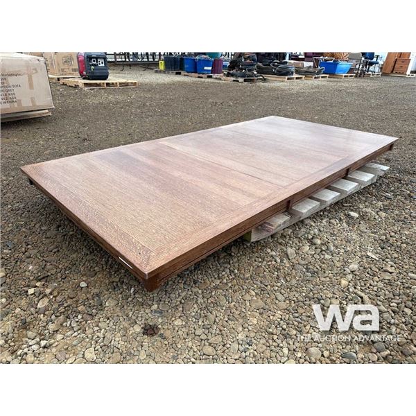 (1) 7 X 3.5 FT. WOODEN DINING ROOM TABLE (NO BASE)