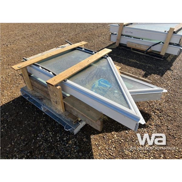 (2) RAKE WINDOWS WITH A 12-12 PITCH