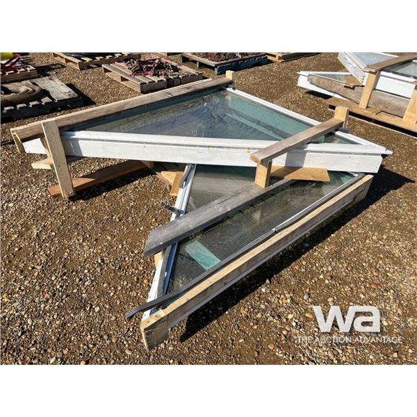 (2) RAKE WINDOWS WITH A 12-12 PITCH