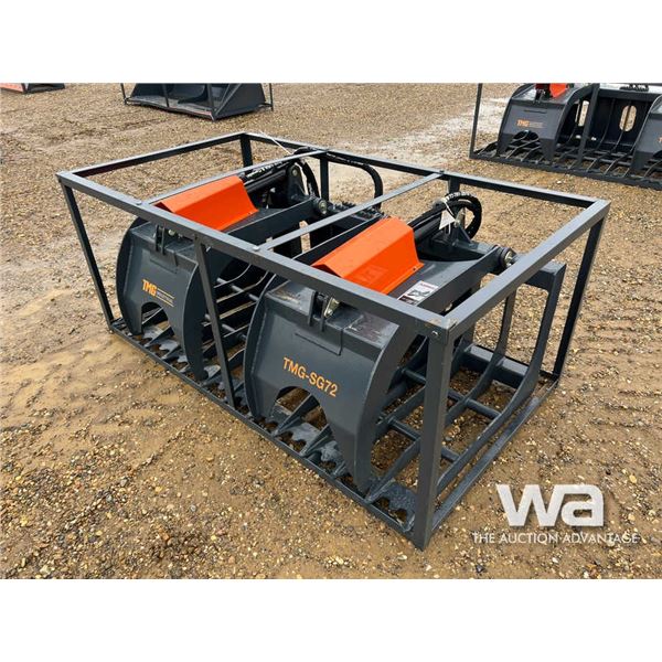 TMG 72 IN. SKID STEER SKELETON GRAPPLE ATTACHMENT
