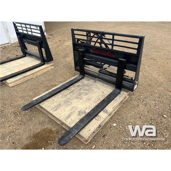 SKID STEER 48 IN. HYDRAULIC PALLET FORKS