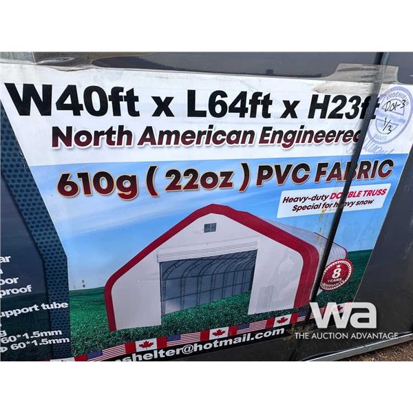 GM SHELTER 40X64X23 DBL TRUSS STORAGE BUILDING