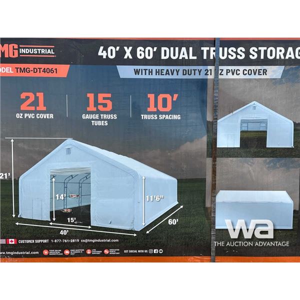 40 X 60 FT. DUAL TRUSS STORAGE SHELTER
