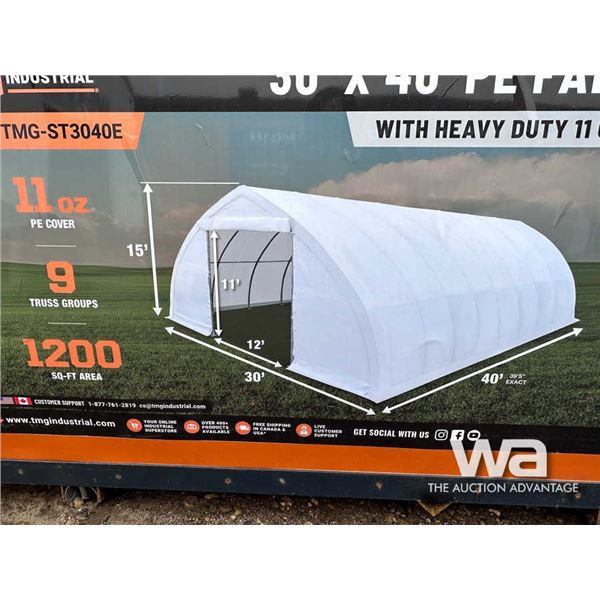TMG 30 X 40 FT. PEAK CEILING STORAGE SHELTER