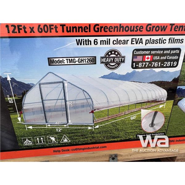 TMG 12 X 60 FT. TUNNEL GREENHOUSE GROW TENT