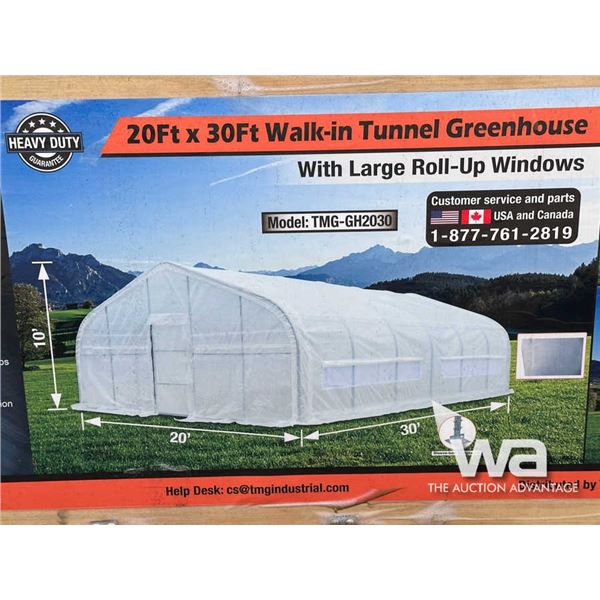 TMG 20 X 30 FT. TUNNEL GREENHOUSE GROW TENT