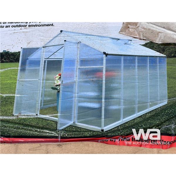 TMG 8 X 10 FT. TWIN WALL ALUMINUM FRAME GREENHOUSE