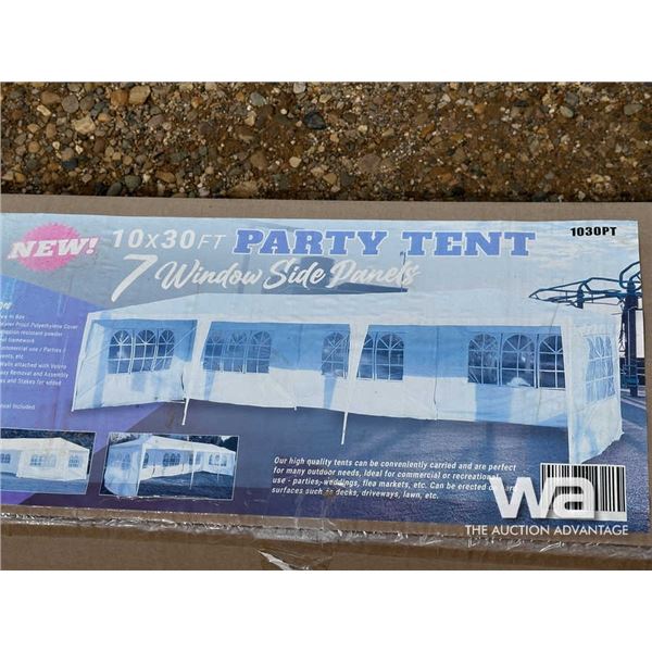 10 x 30 FT. PARTY TENT 7 WINDOW SIDE PANELS