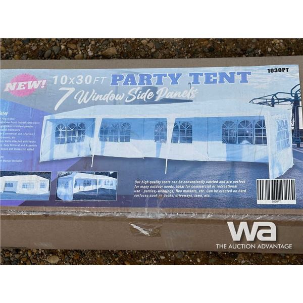 10 x 30 FT. PARTY TENT 7 WINDOW SIDE PANELS