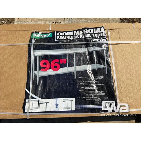 SIEBEL 96 IN. STAINLESS STEEL TABLE