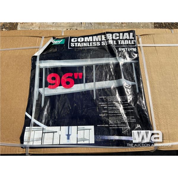 SIEBEL 96 IN. STAINLESS STEEL TABLE
