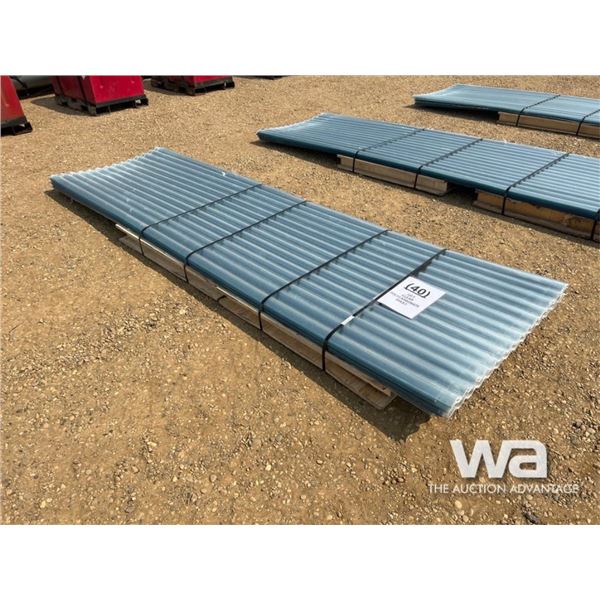 (40) 12 FT. CLEAR POLYCARBONATE SHEETS