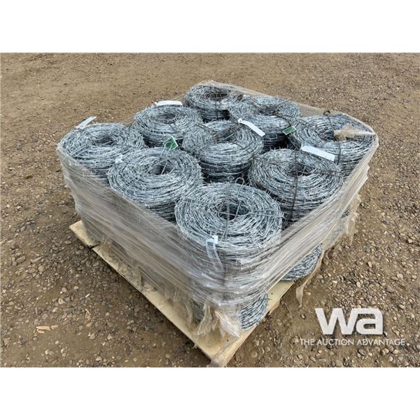 (18) ROLLS OF 1320 FT. 12.5 GAUGE BARBED WIRE