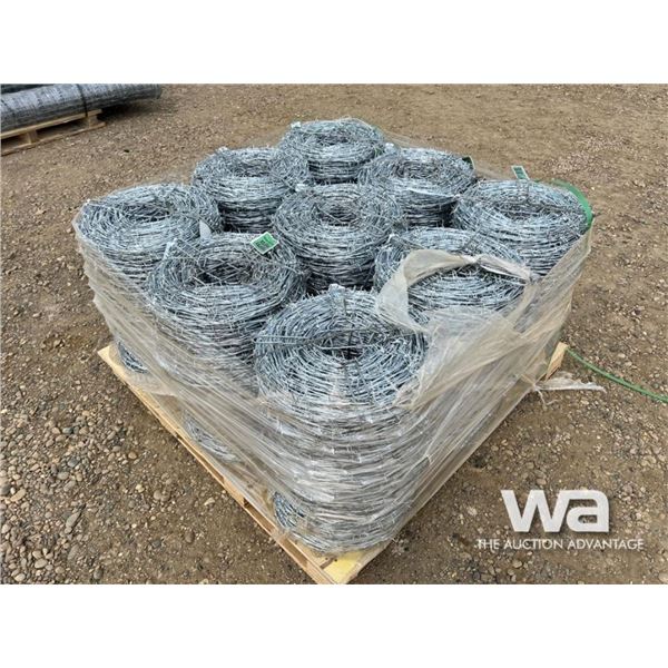 (18) ROLLS OF 1320 FT. 12.5 GAUGE BARBED WIRE