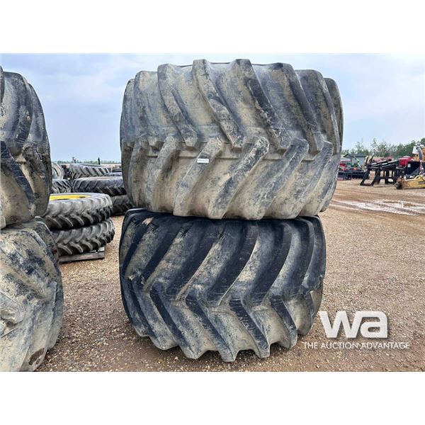 (2) TIRES AND RIMS 73X44.00-32 20PR