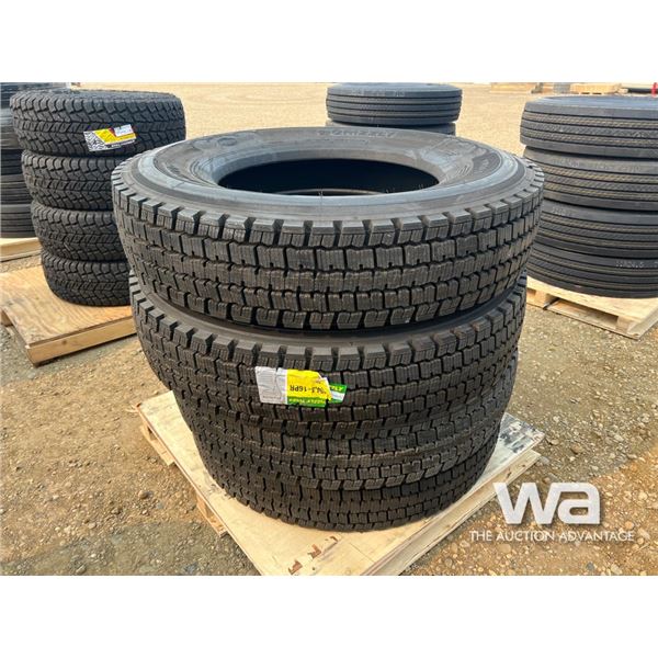 (4) GRIZZLY 11R24.5-16PR TRUCK DRIVE TIRES