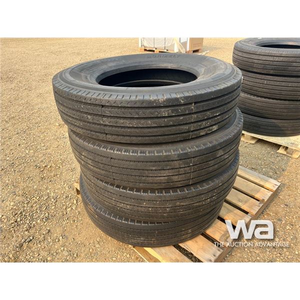 (4) GRIZZLY 11R24.5-16PR TRUCK TIRES