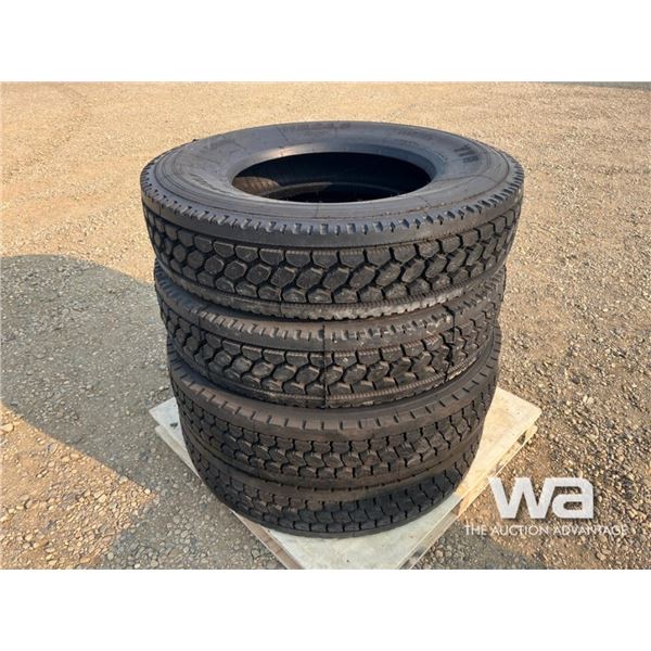 (4) GRIZZLY 11R24.5-16PR TRUCK DRIVE TIRES