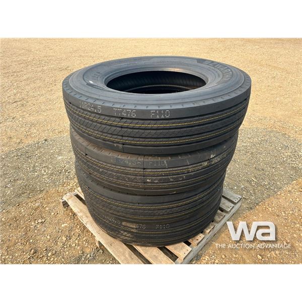 (4) ZWARTHZ 11R24.5-18PR TRUCK TIRES