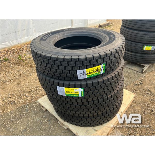 (4) GRIZZLY 11R22.5-16PR TRUCK DRIVE TIRES