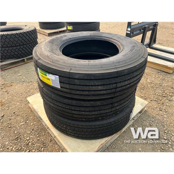 (3) GRIZZLY 11R22.5-16PR TRUCK TIRES