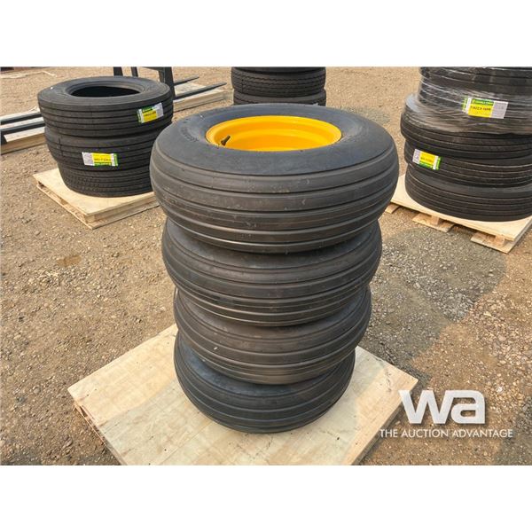 (4) TREADURA 11L-15 IMPLEMENT TIRES & RIMS