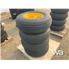 Image 3 : (4) TREADURA 11L-15 IMPLEMENT TIRES & RIMS
