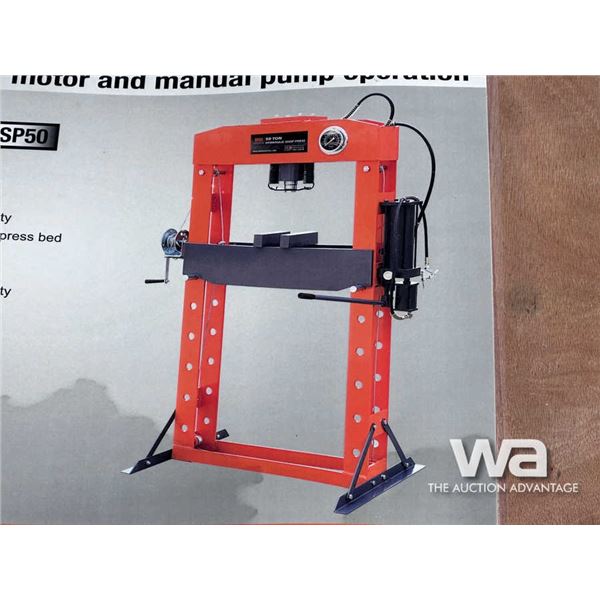 TMG 50 TON CAPACITY HYDRAULIC SHOP PRESS