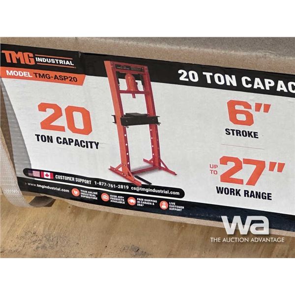 TMG 20 TON CAPACITY HYDRAULIC SHOP PRESS