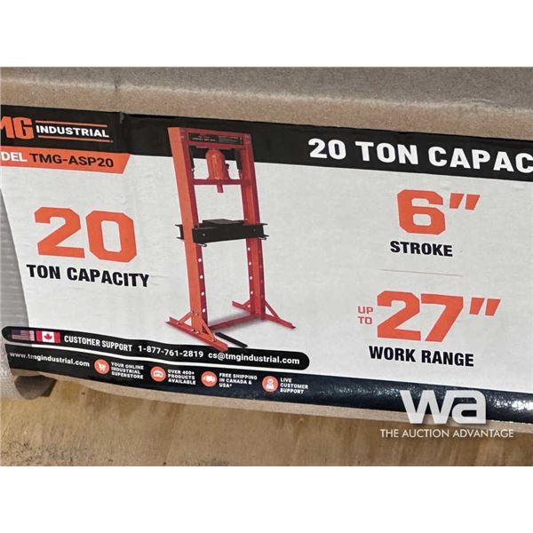 TMG 20 TON CAPACITY HYDRAULIC SHOP PRESS